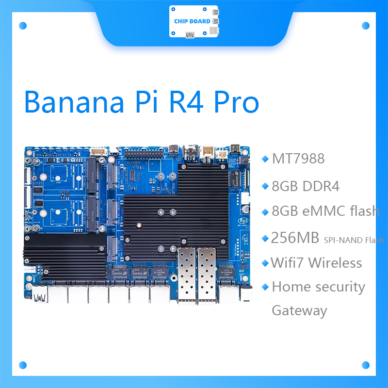 Bananapi Bpi R4 Wifi 7 - 바나나 파이 BPI-R4 프로 보드는 2개의