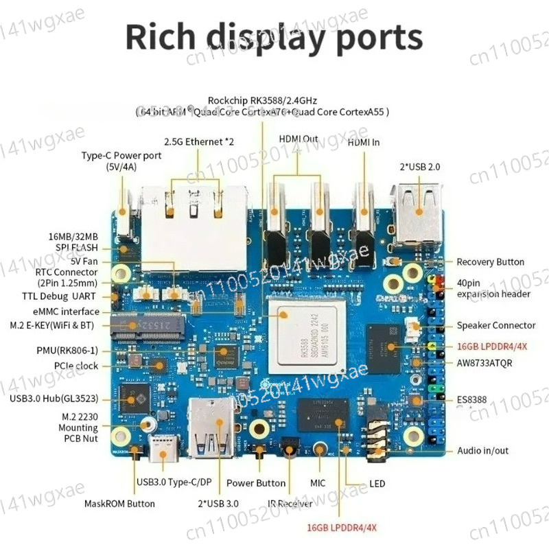 오렌지 파이 5 플러스 32GB 램 RK3588 SBC - Orange Pi 5 Plus 32Gb 리뷰 및 가격